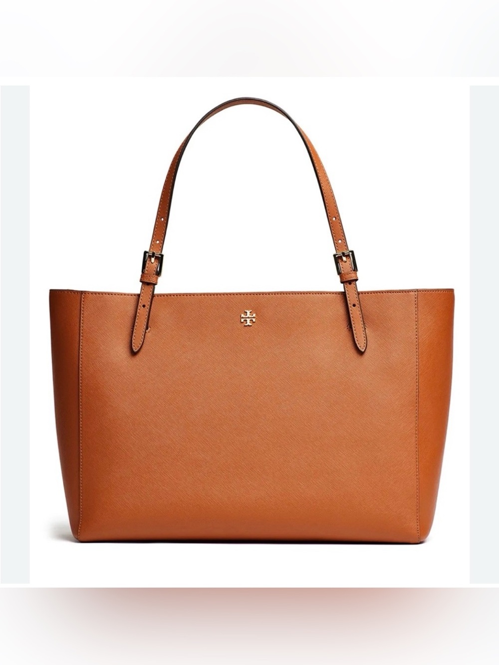 Tory Burch Large York Buckle Saffiano Leather 3 Compartment Tote